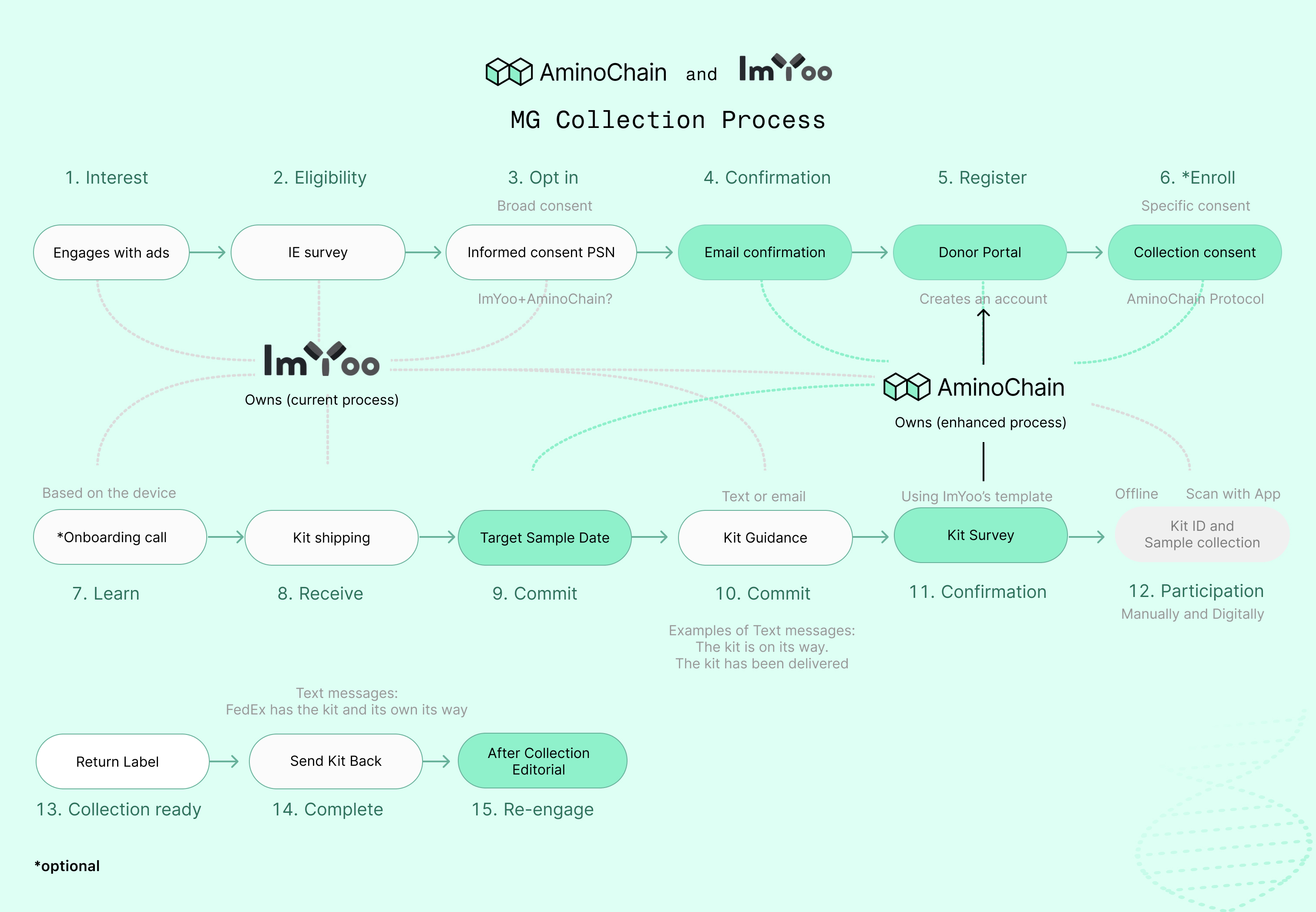 Service design — AminoChain x ImYoo