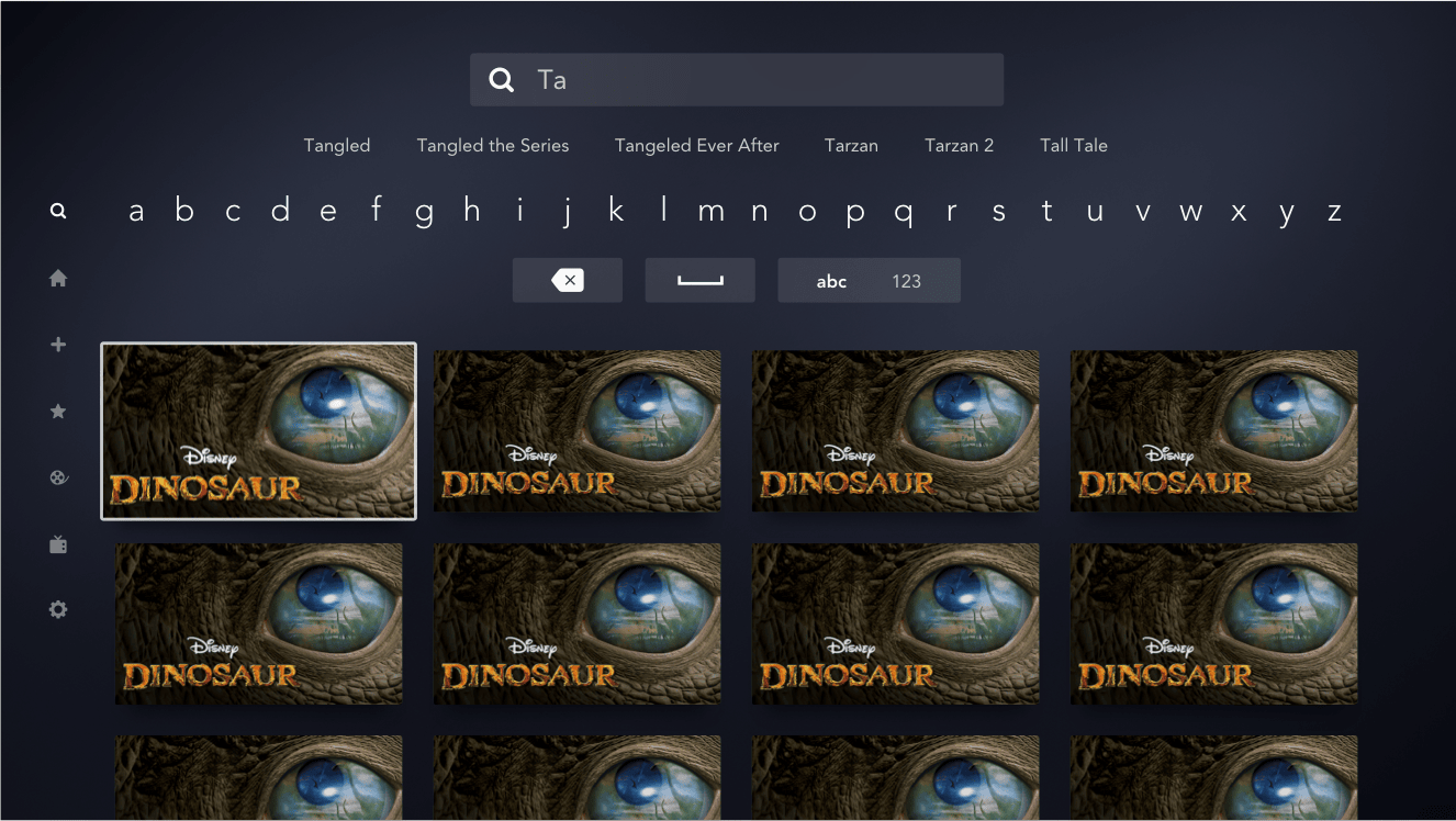 Disney+ Search — Default