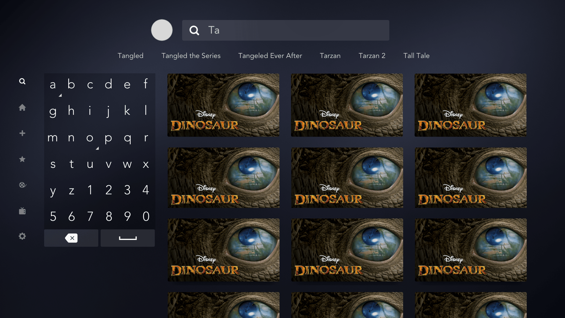 Disney+ Search — Enhanced design